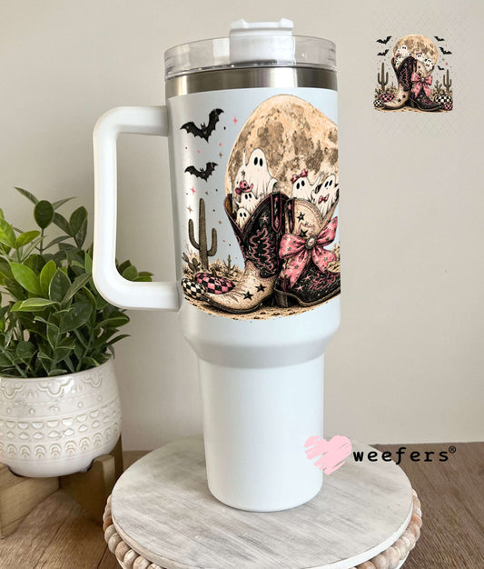 UV DTF Decal - Cowboy Ghosts 40oz Tumbler Weefers