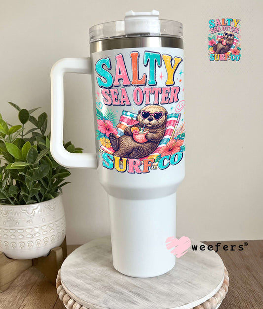 UV DTF Decal - Salty Sea Otter Surf Co 40oz Tumbler Weefers