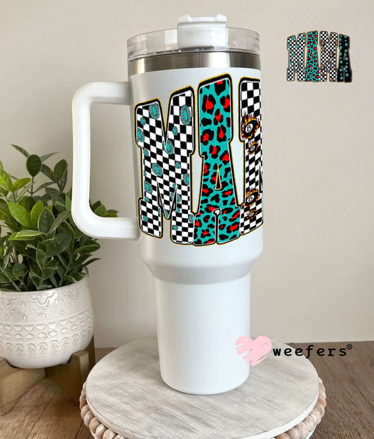 UV DTF Decal - Mama Leopard Western 40oz Tumbler Weefers