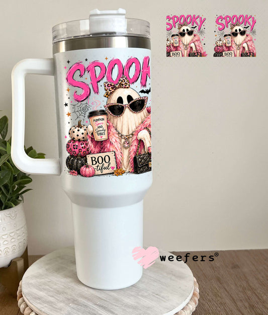 UV DTF Cup Wraps - Spooky BooTiful 40oz Tumbler Weefers