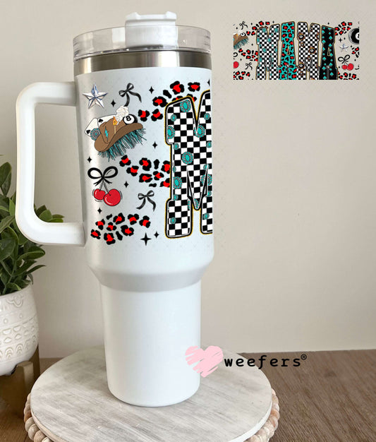 UV DTF Cup Wraps - Western Leopard Mama - Weefers® Exclusive 40oz Tumbler Weefers
