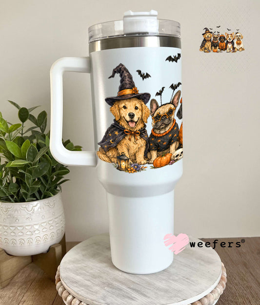 UV DTF Decal - Halloween Dog Friends 40oz Tumbler Weefers