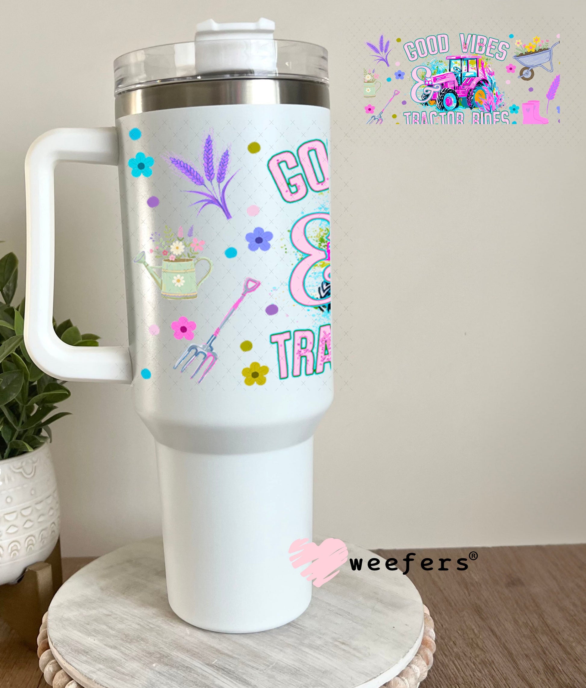 UV DTF Cup Wrap – USA Red White Blue Bows 40oz Tumbler Cup Wrap Weefers