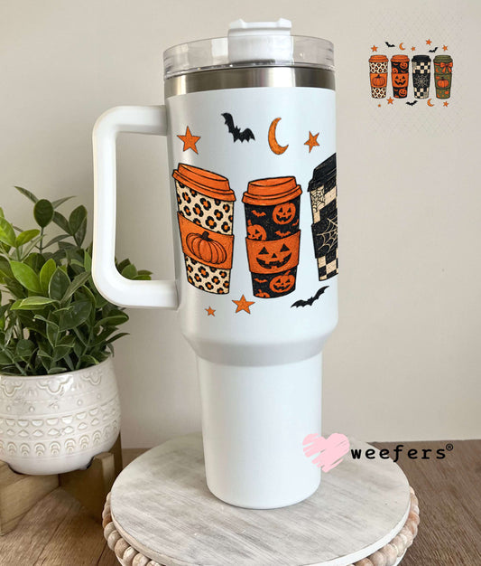 UV DTF Decal - Halloween Coffee Cups 40oz Tumbler Weefers