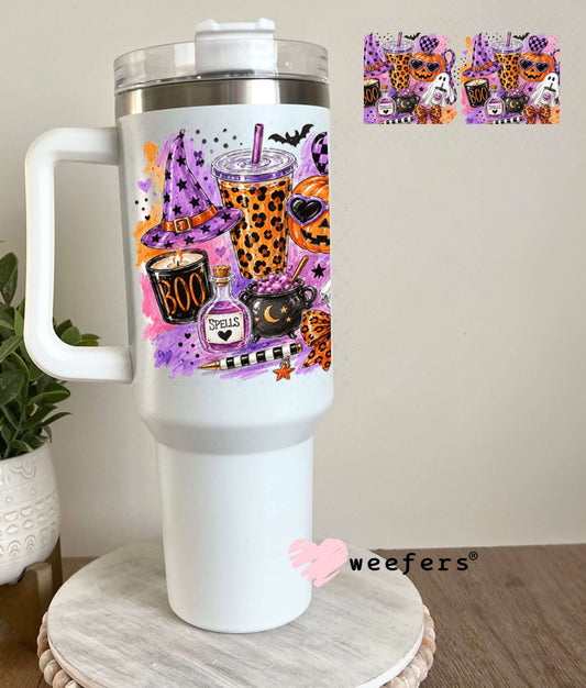 UV DTF Cup Wraps - Bougie Halloween 40oz Tumbler Weefers