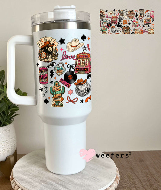 UV DTF Cup Wraps - Western Favorite Things 40oz Tumbler Weefers