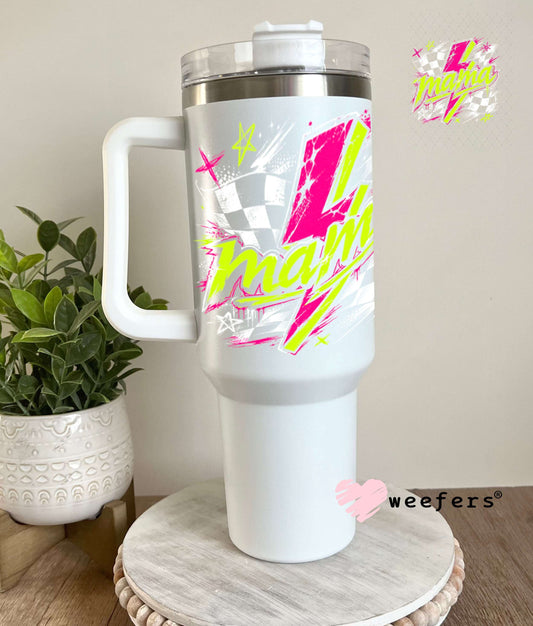 UV DTF Decal - Mama Yellow Magenta 40oz Tumbler Weefers