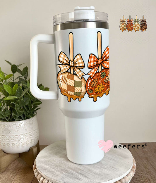 UV DTF Decal - Autumn Candy Apples 40oz Tumbler Weefers