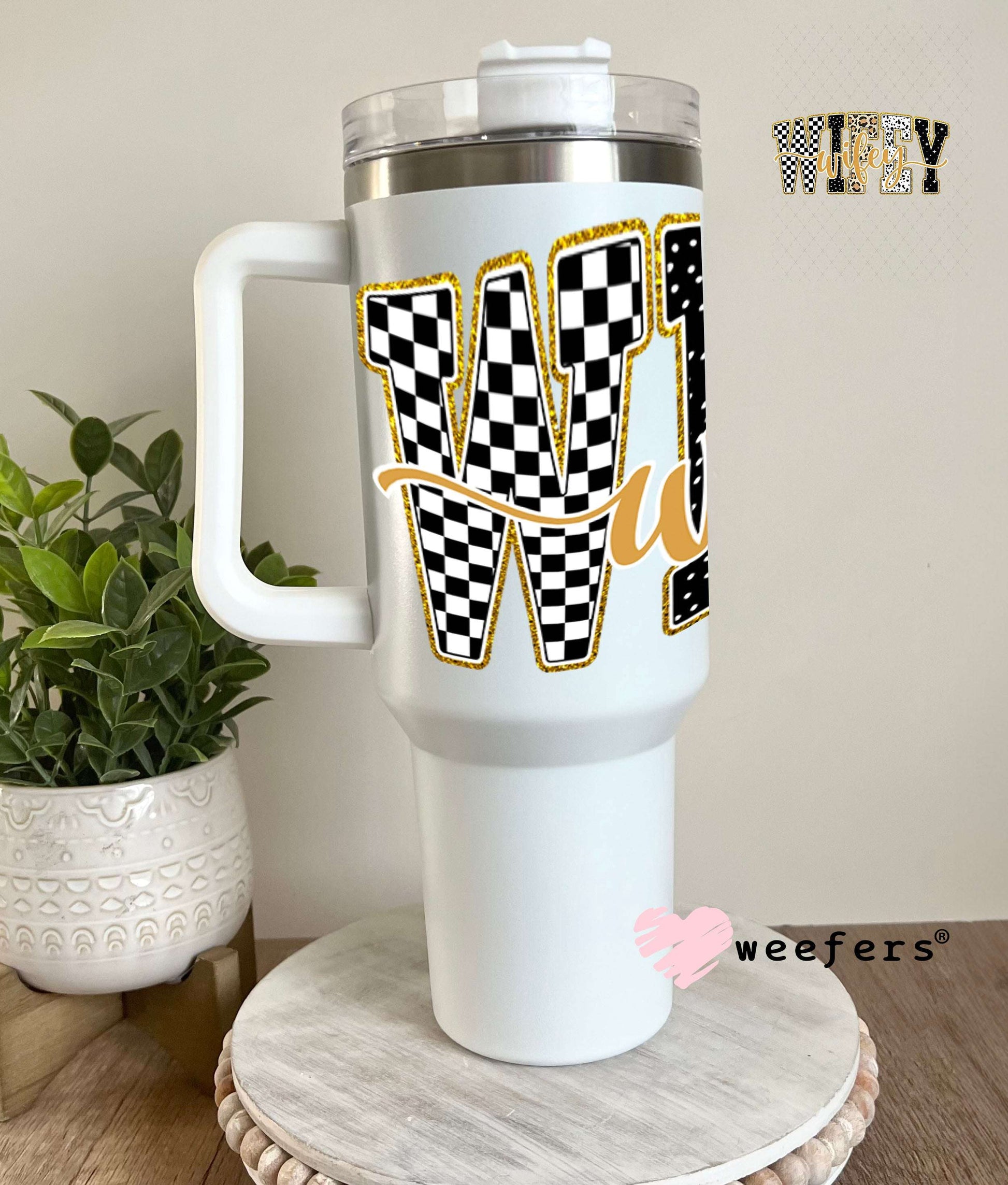 UV DTF Decal - Wifey Leopard 40oz Tumbler Weefers