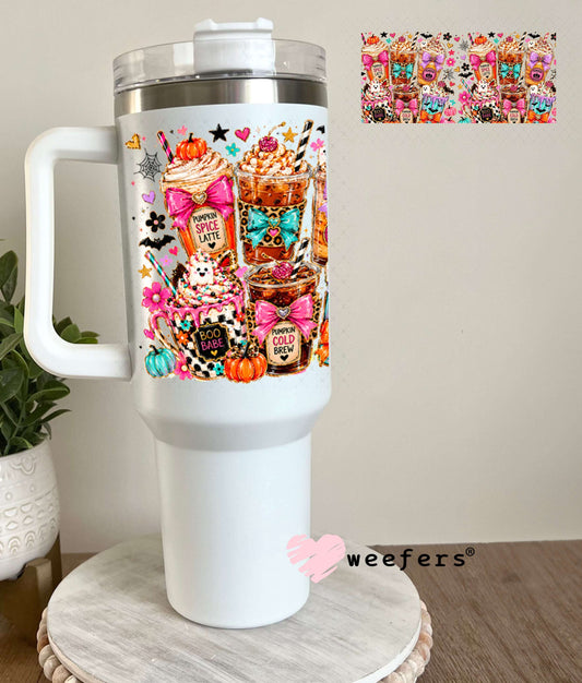 UV DTF Cup Wraps - Halloween Drinks 40oz Tumbler Weefers