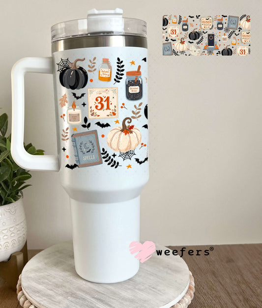 UV DTF Cup Wraps - October 31st Halloween 40oz Tumbler Weefers