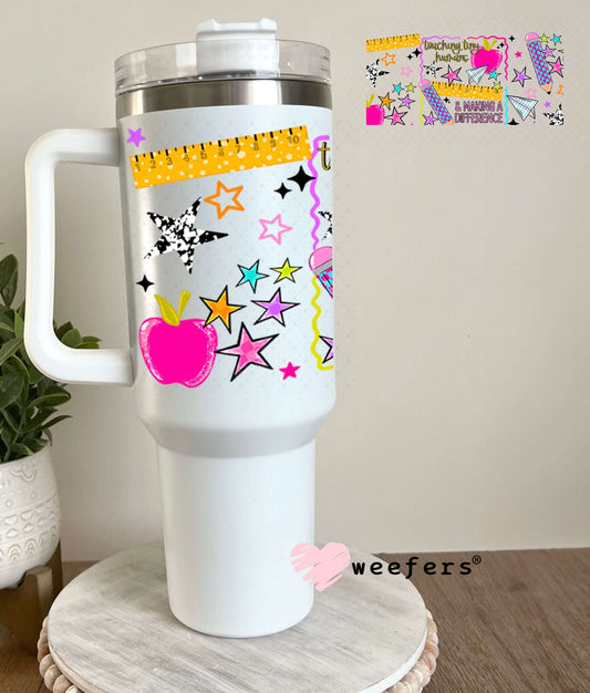 UV DTF Cup Wraps - Teaching Tiny Humans 40oz Tumbler Weefers