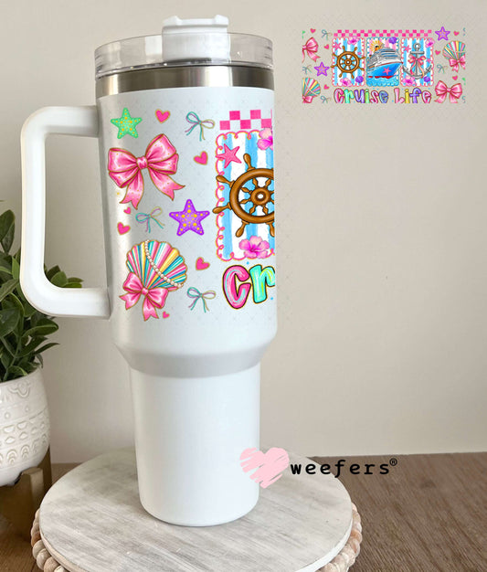 UV DTF Cup Wraps - Cruise Life - Weefers® Exclusive 40oz Tumbler Weefers