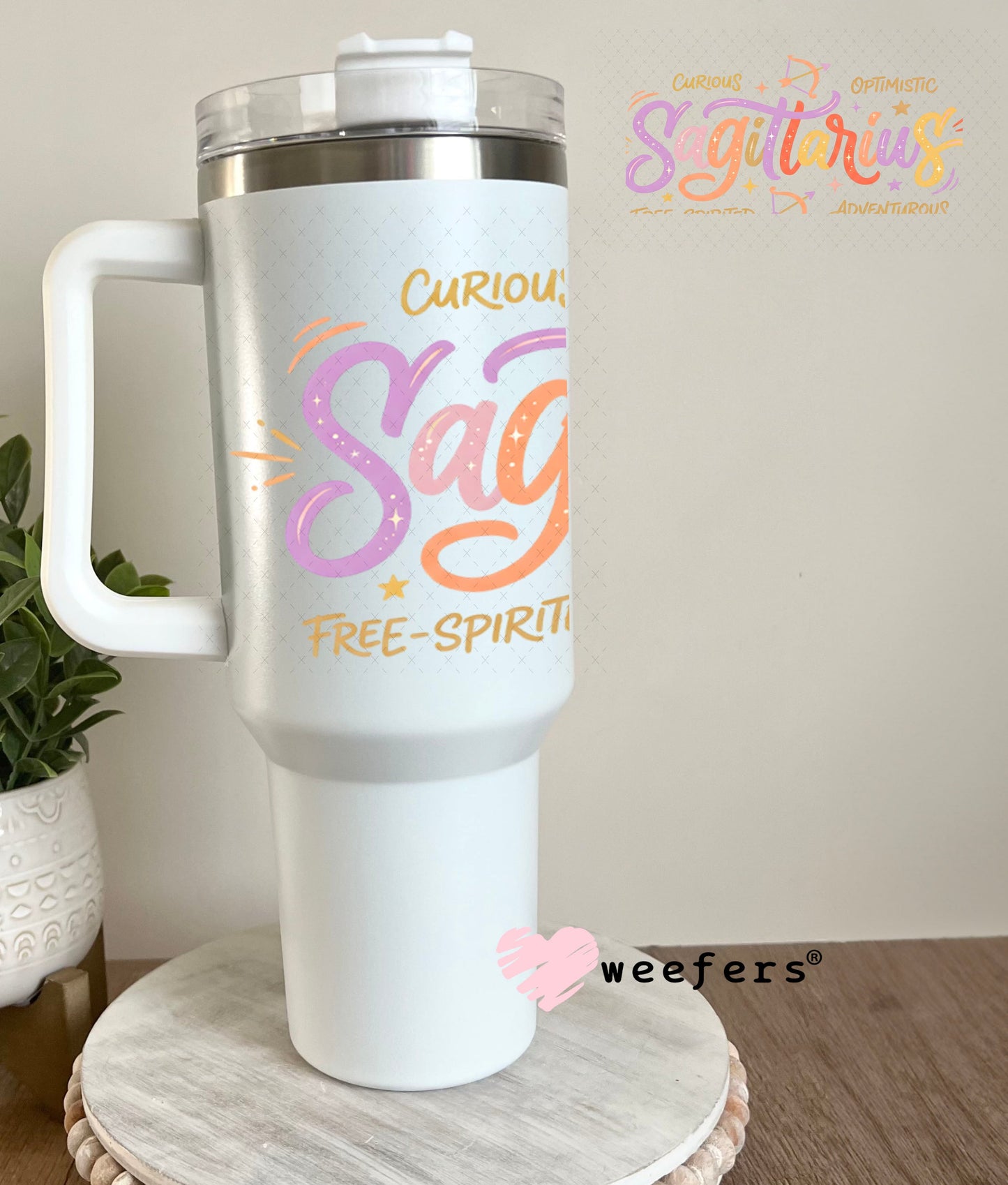 UV DTF Cup Wraps - Sagittariues Zodiac Sign 40oz Tumbler Weefers