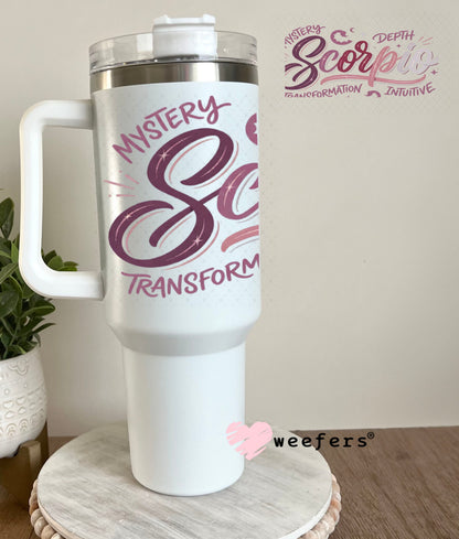 UV DTF Cup Wraps - Scorpio Zodiac Sign 40oz Tumbler Weefers