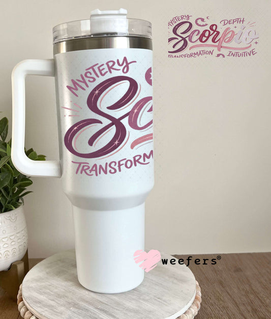 UV DTF Cup Wraps - Scorpio Zodiac Sign 40oz Tumbler Weefers