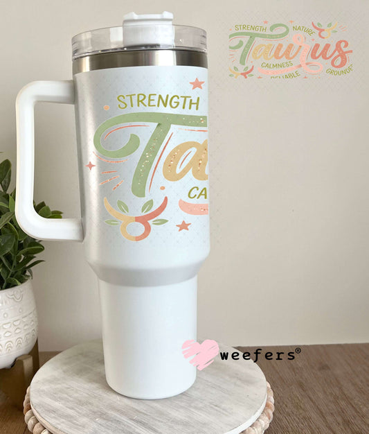 UV DTF Cup Wraps - Taurus Zodiac Sign 40oz Tumbler Weefers