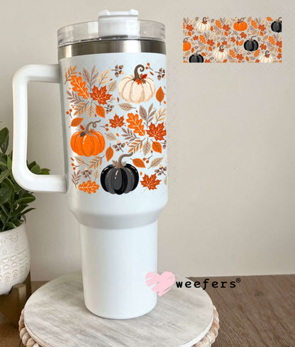 UV DTF Cup Wraps - Fall Pumpkins 40oz Tumbler Weefers