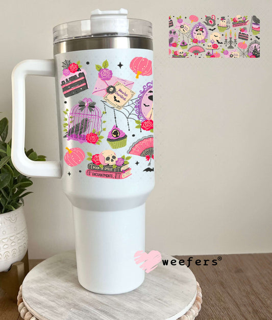 UV DTF Cup Wraps - Halloween Story 40oz Tumbler Weefers