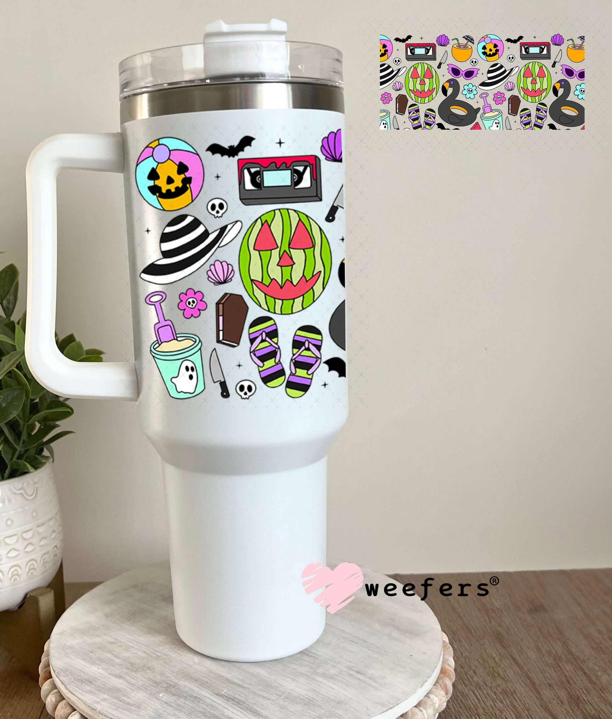 UV DTF Cup Wraps - Halloween Summer 40oz Tumbler Weefers