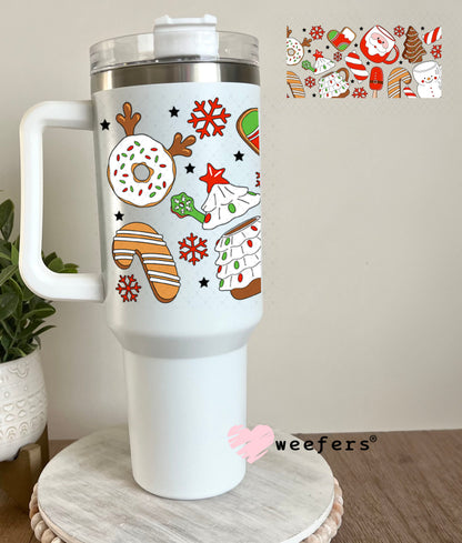 UV DTF Cup Wrap – USA Red White Blue Bows 40oz Tumbler Cup Wrap Weefers