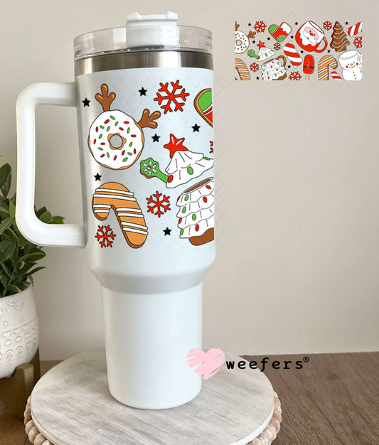 UV DTF Cup Wraps - Christmas Treats 40oz Tumbler Weefers