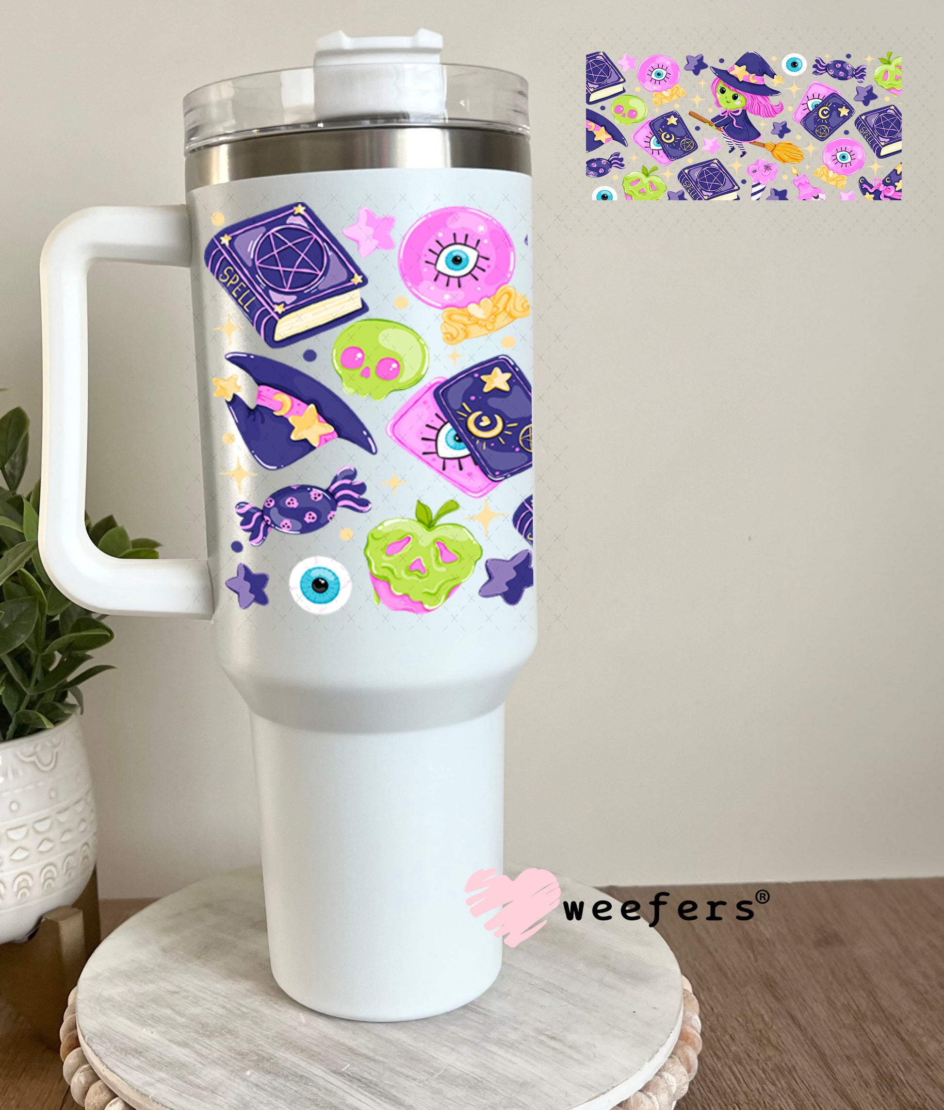UV DTF Cup Wrap – USA Red White Blue Bows 40oz Tumbler Cup Wrap Weefers