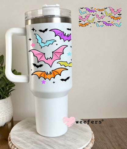 UV DTF Cup Wraps - Colorful Bats 40oz Tumbler Weefers