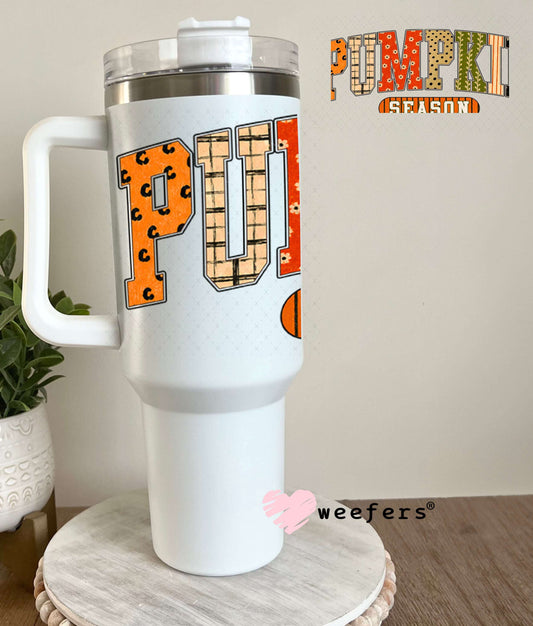 UV DTF Cup Wraps - Pumpkin Season 40oz Tumbler Weefers