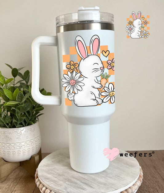Honey Spring Bunny UV DTF Decal 40oz Tumbler Decal Weefers