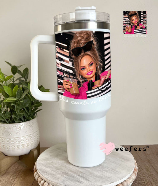 UV DTF Decal - This Counts as Therapy Crashout Doll 40oz Tumbler Weefers