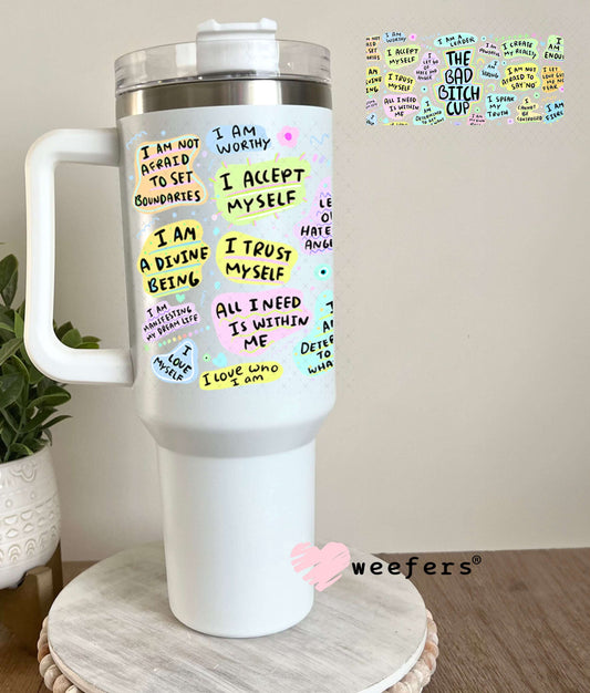 UV DTF Cup Wraps - The Bad B$tch Cup 40oz Tumbler Weefers