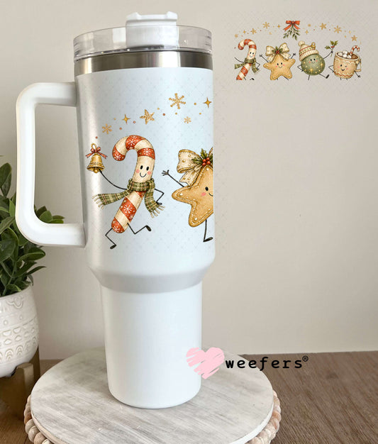 UV DTF Cup Wraps - Cute Christmas Friends 40oz Tumbler Weefers
