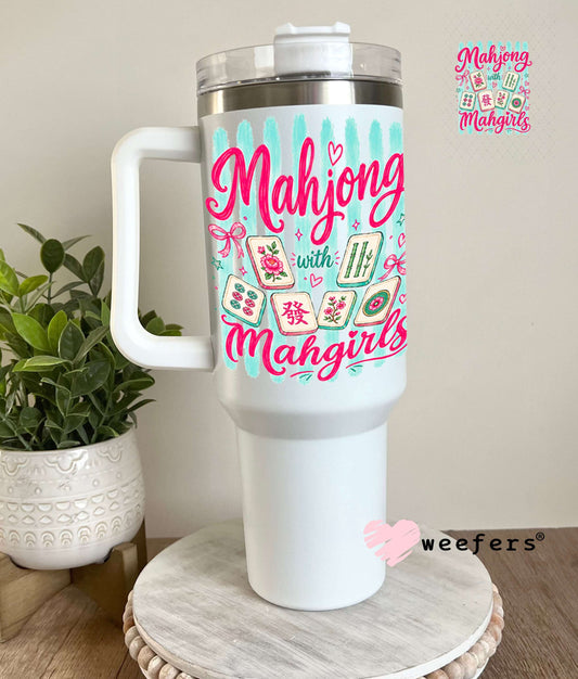 UV DTF Decal - Mahjong Mahgirls 40oz Tumbler Weefers