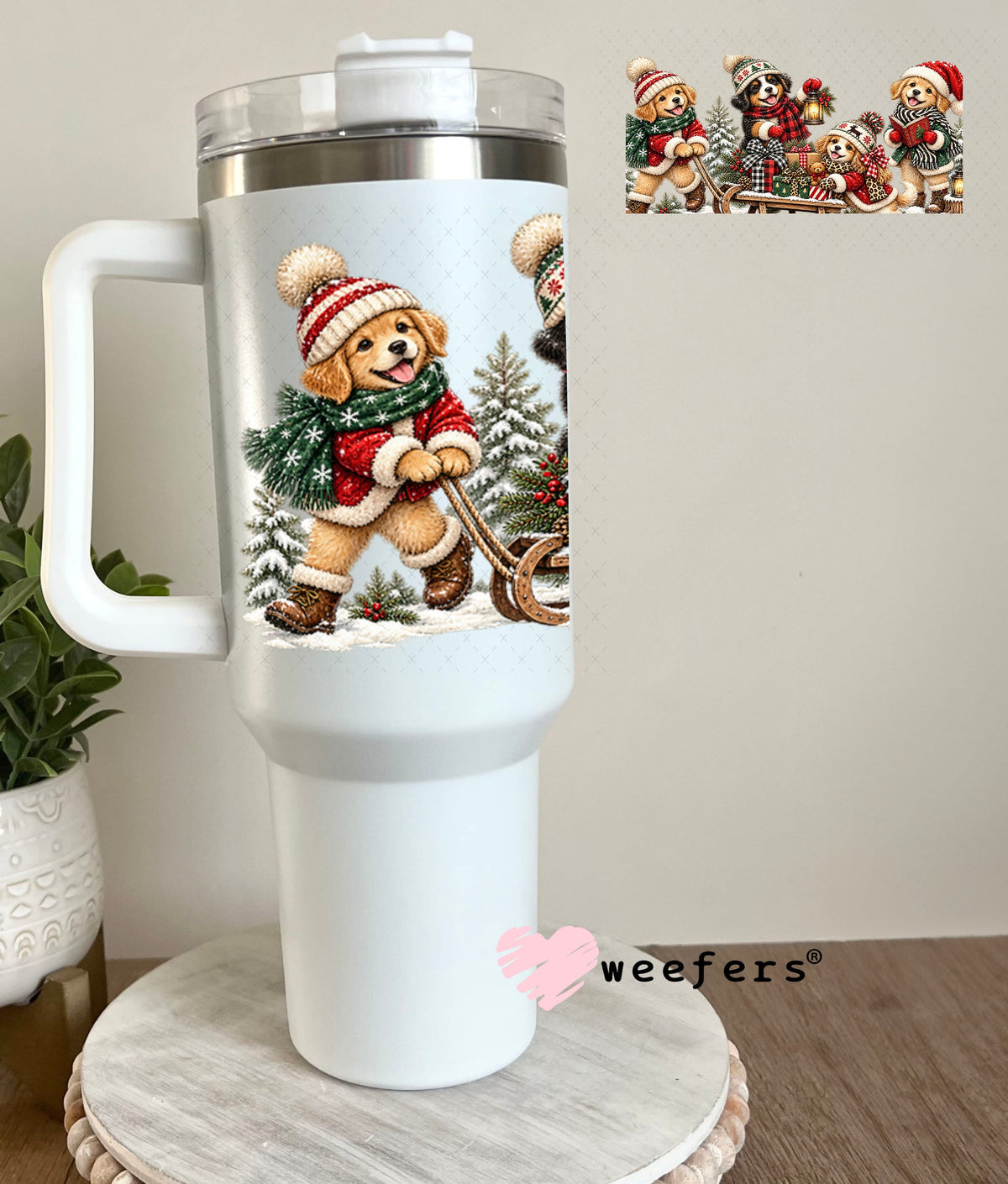 UV DTF Cup Wrap – USA Red White Blue Bows 40oz Tumbler Cup Wrap Weefers
