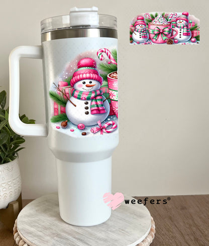 UV DTF Cup Wrap – USA Red White Blue Bows 40oz Tumbler Cup Wrap Weefers