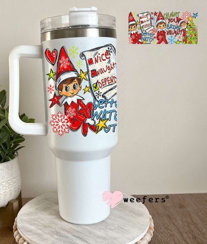 UV DTF Cup Wrap – USA Red White Blue Bows 40oz Tumbler Cup Wrap Weefers