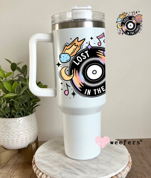 Lost in the Lyrics UV DTF Decal 40oz Tumbler Decal Weefers