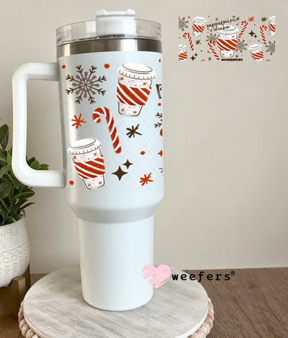 UV DTF Cup Wrap – USA Red White Blue Bows 40oz Tumbler Cup Wrap Weefers