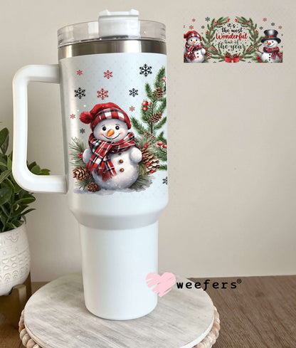 UV DTF Cup Wraps - It's the Most Wonderful Time of the Year 40oz Tumbler Weefers