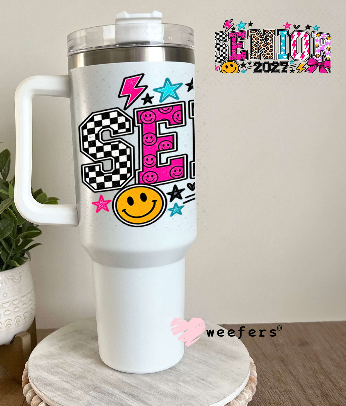 UV DTF Cup Wraps - Senior 2027 40oz Tumbler Weefers