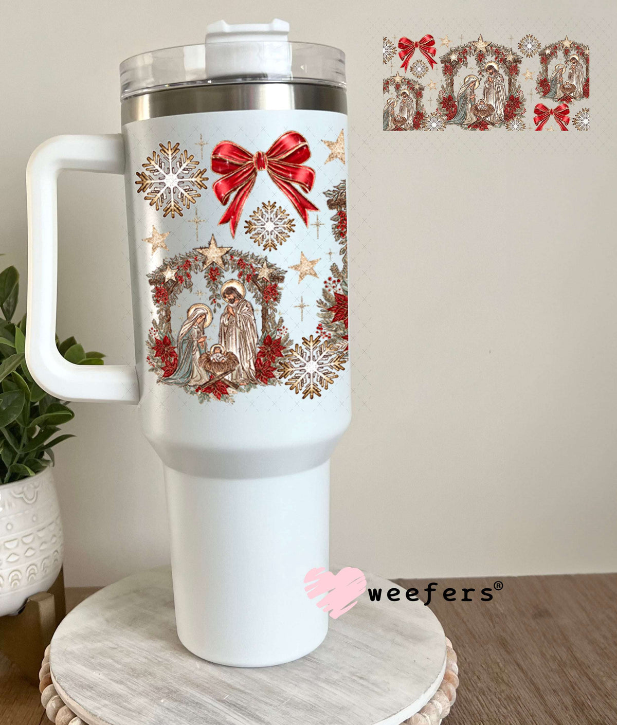 UV DTF Cup Wraps - Christmas Nativity 40oz Tumbler Weefers