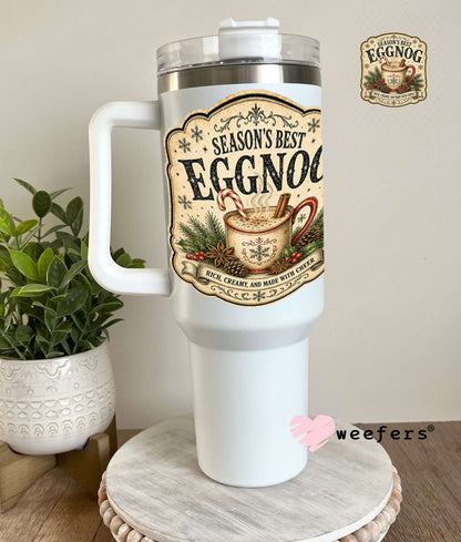UV DTF Decal - Season's Best Eggnog 40oz Tumbler Weefers