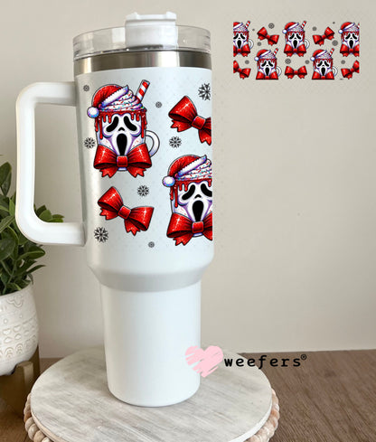 UV DTF Cup Wrap – USA Red White Blue Bows 40oz Tumbler Cup Wrap Weefers