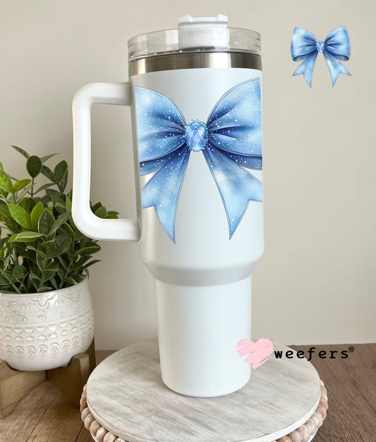 Cindyrella Bow UV DTF Decal 40oz Tumbler Decal Weefers