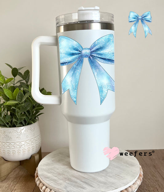Elsa Bow UV DTF Decal 40oz Tumbler Decal Weefers