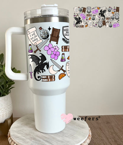 Fourth Wing Favorite Things UV DTF Cup Wrap 40oz Tumbler Cup Wrap Weefers