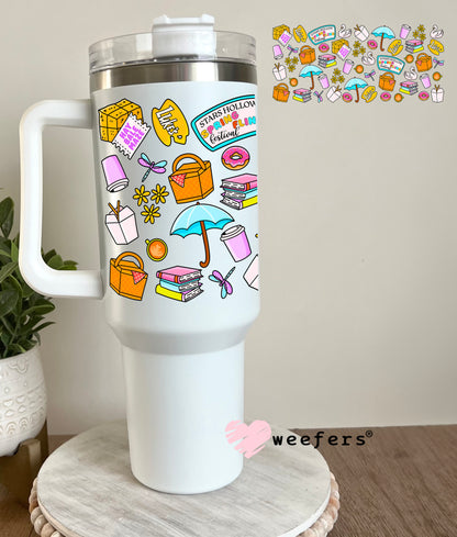 Spring Fling Gillymore Girls UV DTF Cup Wrap 40oz Tumbler Cup Wrap Weefers