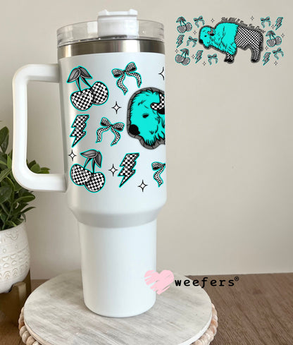 Stay Wild and Roam Free Cowgirl UV DTF Cup Wrap - Weefers Exclusive Wrap 40oz Tumbler Cup Wrap Weefers