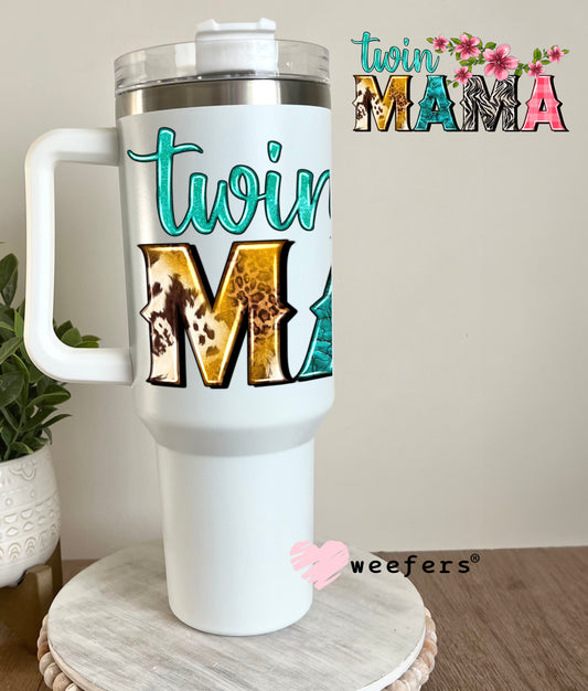Twin Mama Western UV DTF Cup Wrap 40oz Tumbler Cup Wrap Weefers